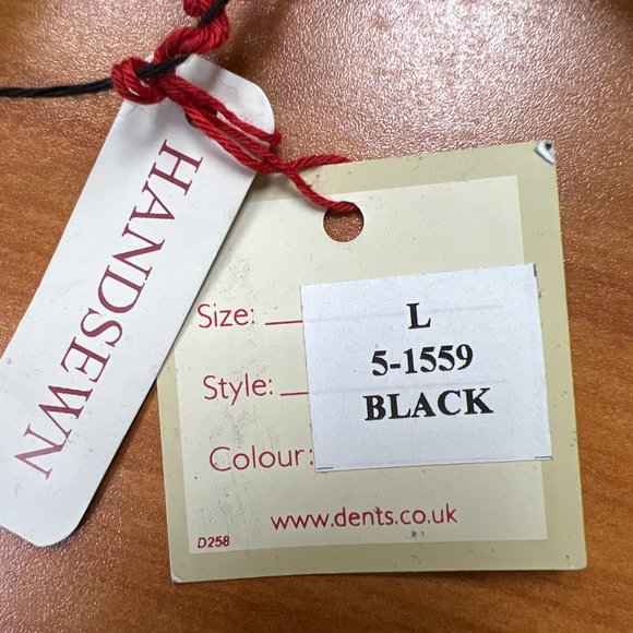 DENTS BLACK LEATHER GLOVES | MENS SIZE L - Picture 7 of 8